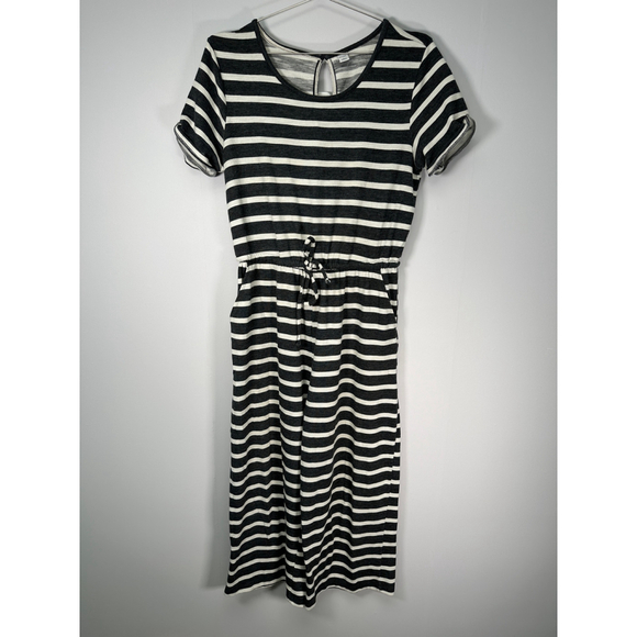 Old Navy‎ Gray Striped T-shirt Jumpsuit Large - Picture 3 of 8